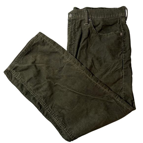 Levi's Men's 505 Corduroy Pants 38x34 Straight Fit Green - Picture 1 of 9